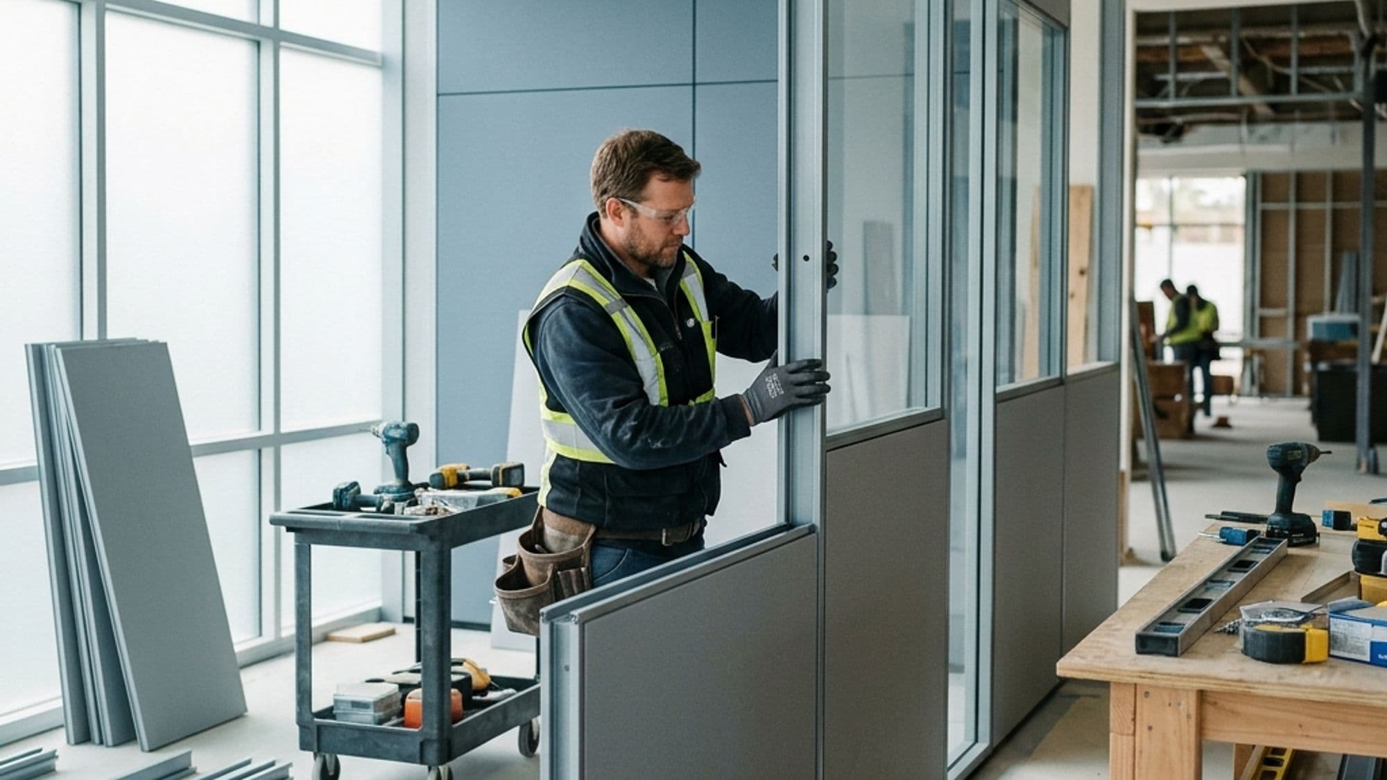 A licensed Prefabricated Equipment contractor at work on a California project